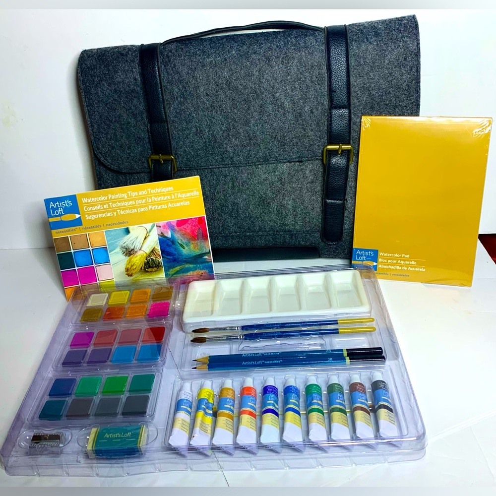 Artist loft sketching & painting kit / set *used*